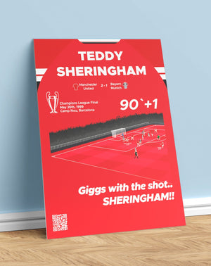 Teddy Sheringham Goal vs Bayern Munich (98/99)